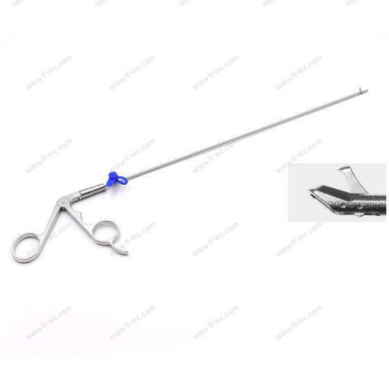 Spinal endoscope - Ligamentum flavum biting and cutting forceps - 3.5mm x 260mm -45°